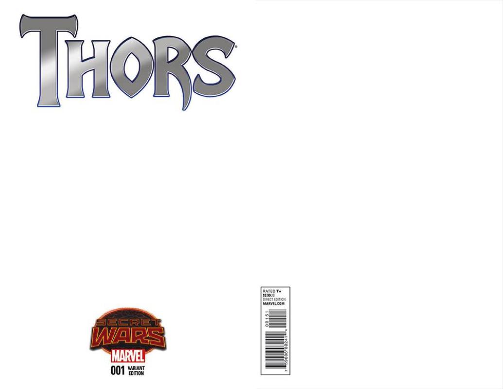 THORS #1 BLANK VARIANT