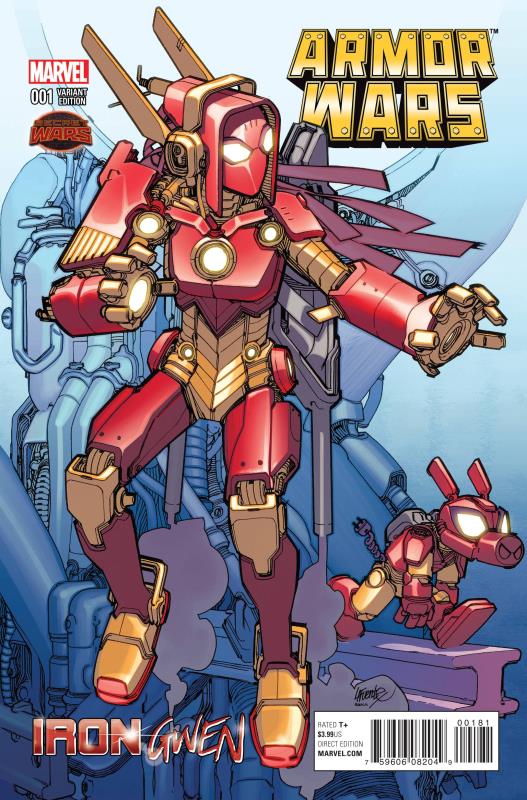 ARMOR WARS #1 LAFUENTE IRON GWEN VARIANT