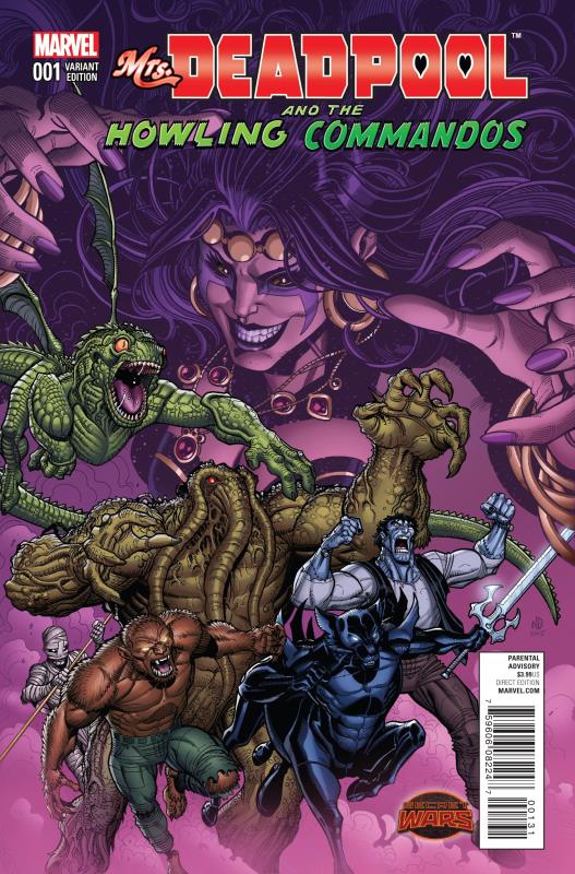 MRS DEADPOOL AND HOWLING COMMANDOS #1 1:25 TEAM VARIANT