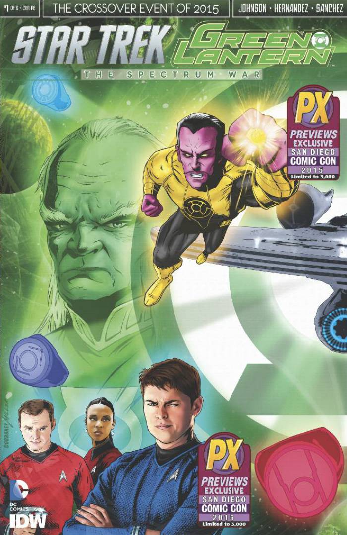 SDCC 2015 STAR TREK GREEN LANTERN #1 CVR A