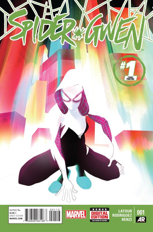 SPIDER-GWEN #1 RODRIGUEZ 3RD PTG VARIANT