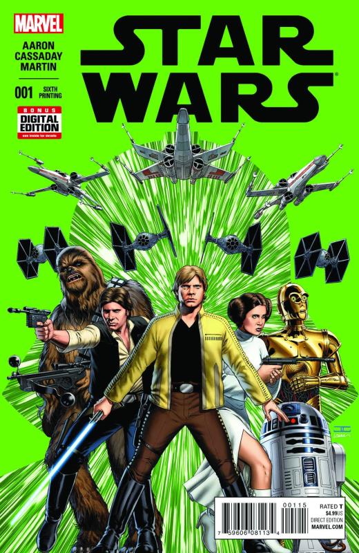 STAR WARS #1 CASSADAY 6TH PTG VARIANT (PP #1183)