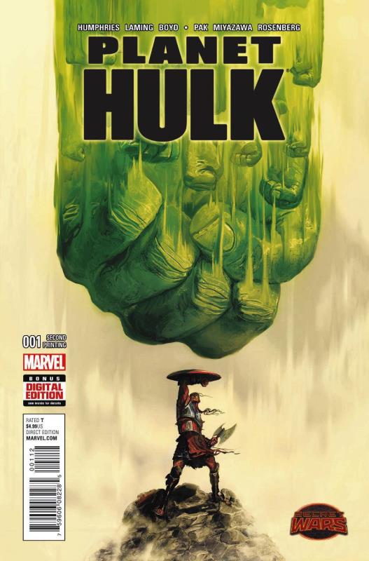 PLANET HULK #1 DEL MUNDO 2ND PTG VARIANT