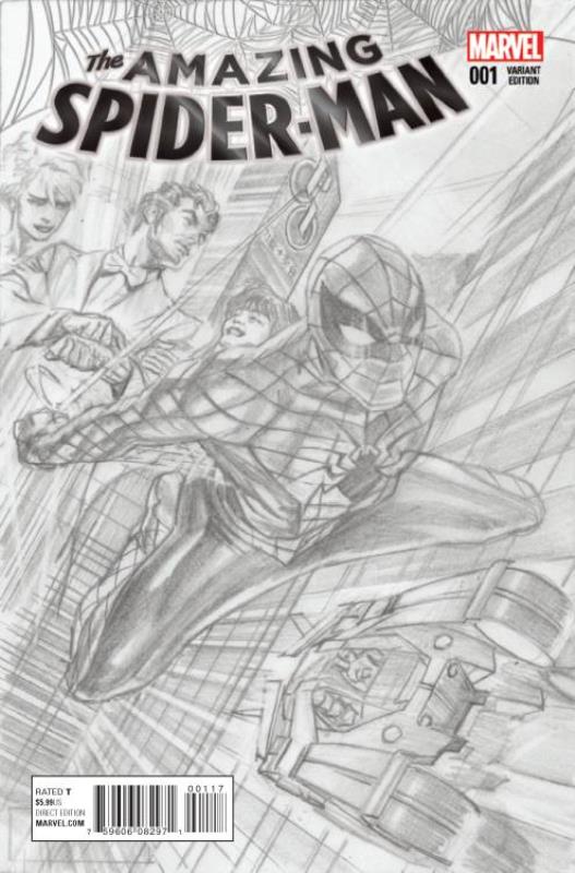 AMAZING SPIDER-MAN #1 1:100 ROSS SKETCH VARIANT