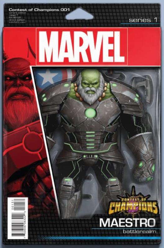 CONTEST OF CHAMPIONS #1 CHRISTOPHER ACTION FIGURE VARIANT