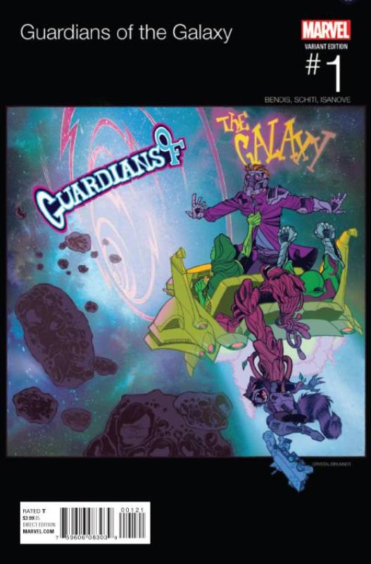 GUARDIANS OF GALAXY #1 CRYSTAL HIP HOP VARIANT