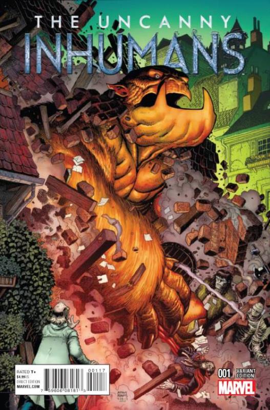 UNCANNY INHUMANS #1 1:10 ART ADAMS KIRBY MONSTER VARIANT