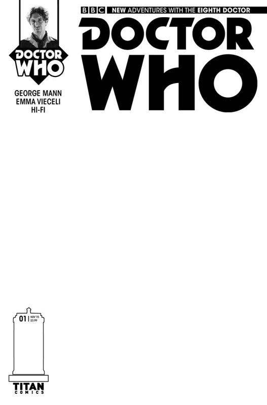 DOCTOR WHO 8TH #1 (OF 5) BLANK SKETCH VARIANT