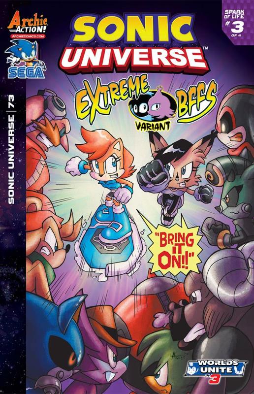 SONIC UNIVERSE #73 EXTREME BFFS VARIANT CVR