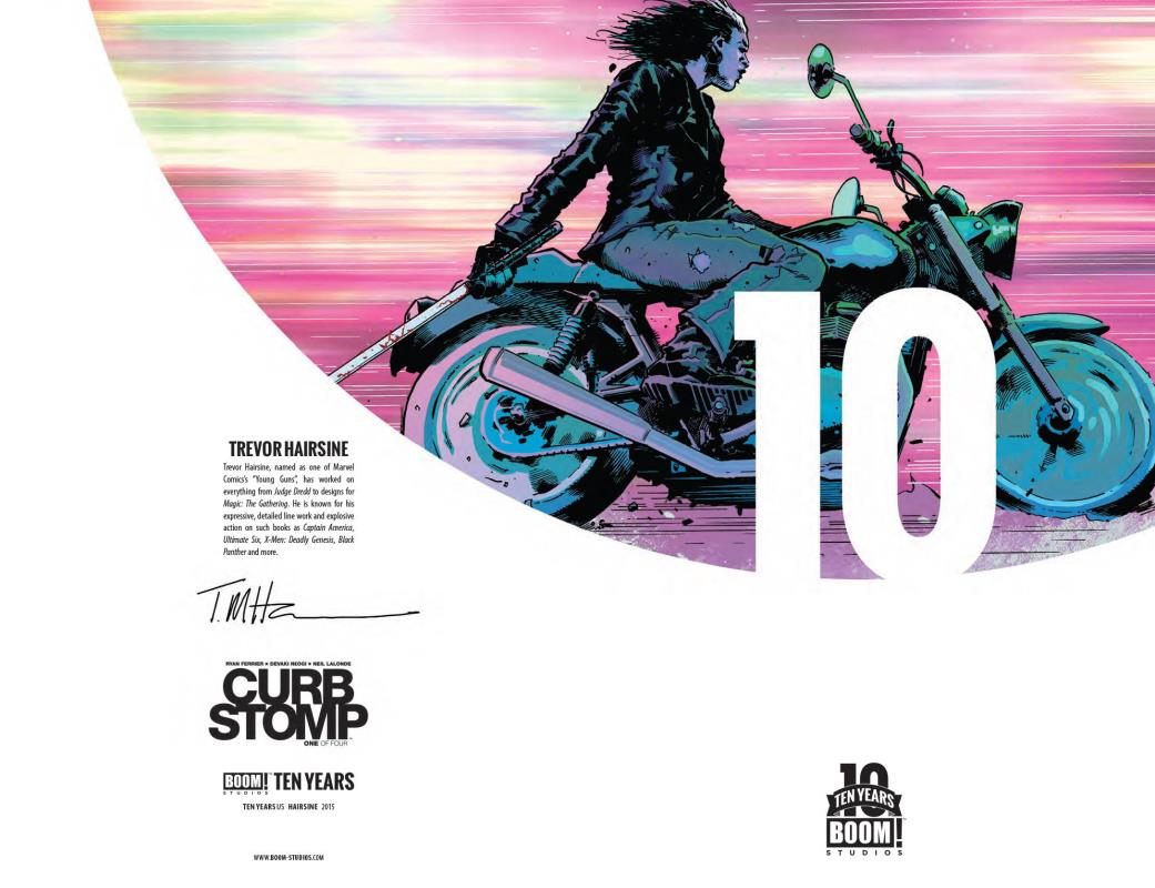 CURB STOMP #1 1:10 10 YEAR HAIRSINE VARIANT