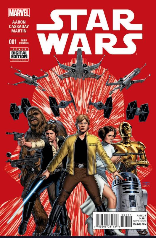 STAR WARS #1 3RD PTG CASSADAY VARIANT (PP #1164)