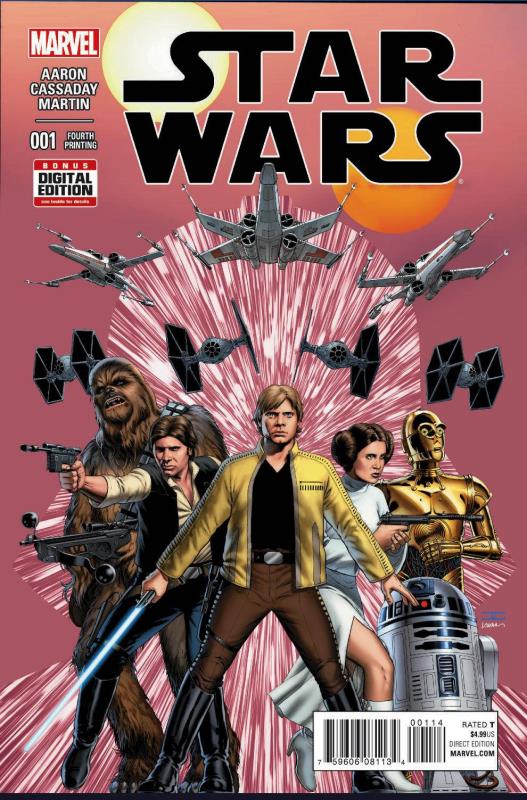 STAR WARS #1 CASSADAY 4TH PTG VARIANT (PP #1169)