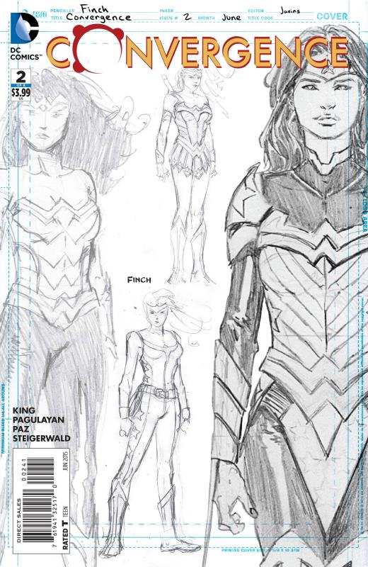 CONVERGENCE #2 (OF 8) 1:100 WONDER WOMAN SKETCH VARIANT ED