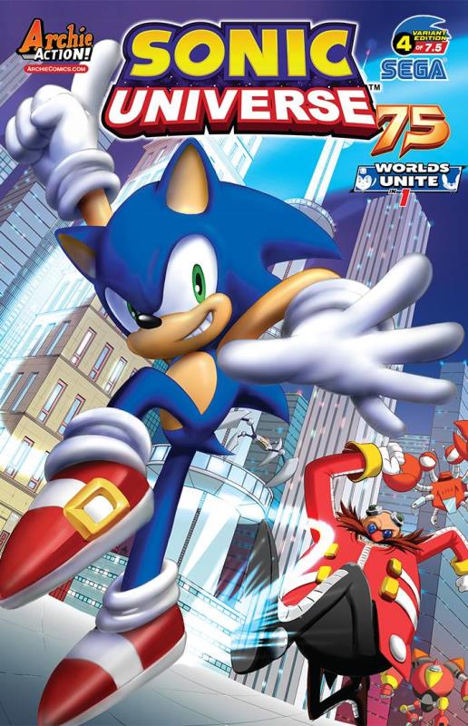 SONIC UNIVERSE #75 EGA STUDIO VARIANT CVR