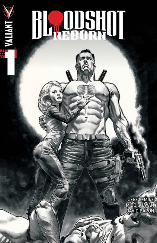 BLOODSHOT REBORN #1 CVR I 1:100 B&W LAROSA VARIANT