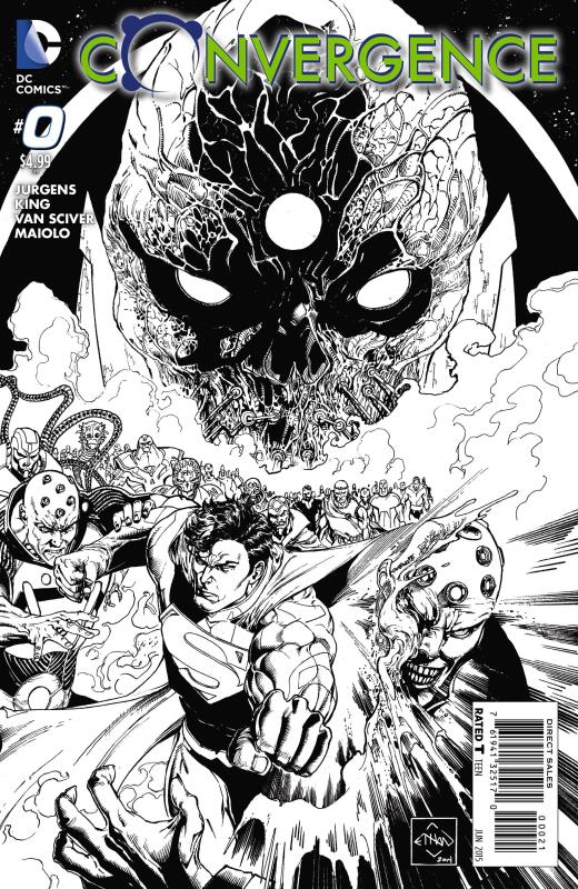 CONVERGENCE #0 1:10 BLACK & WHITE VARIANT ED