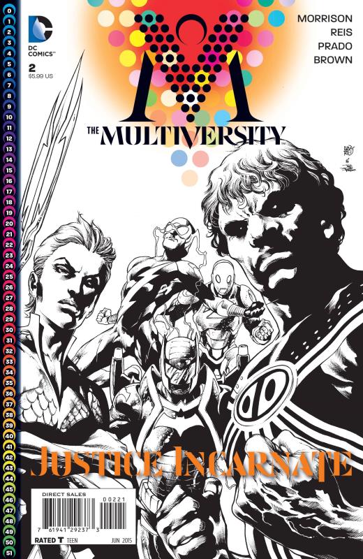 MULTIVERSITY #2 1:10 BLACK & WHITE VARIANT ED