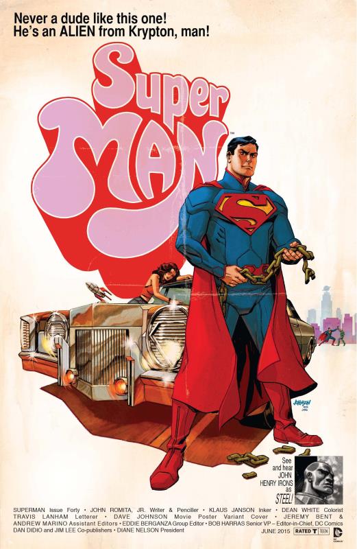 SUPERMAN #40 MOVIE POSTER VARIANT ED
