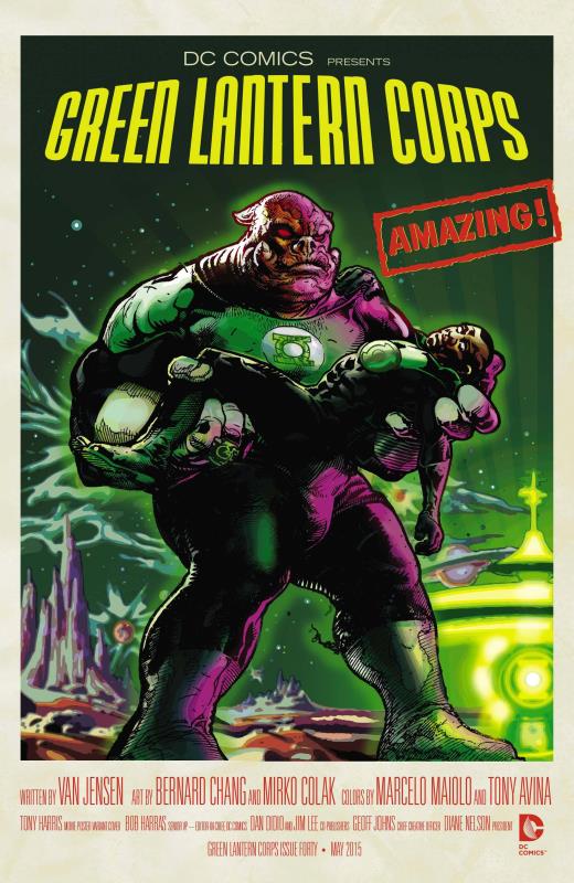 GREEN LANTERN CORPS #40 MOVIE POSTER VARIANT ED (NOTE PRICE)