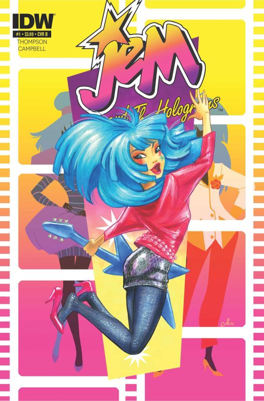 JEM & THE HOLOGRAMS #1 COMP 5 CVR HOLOGRAPHIC FOIL BOX SET