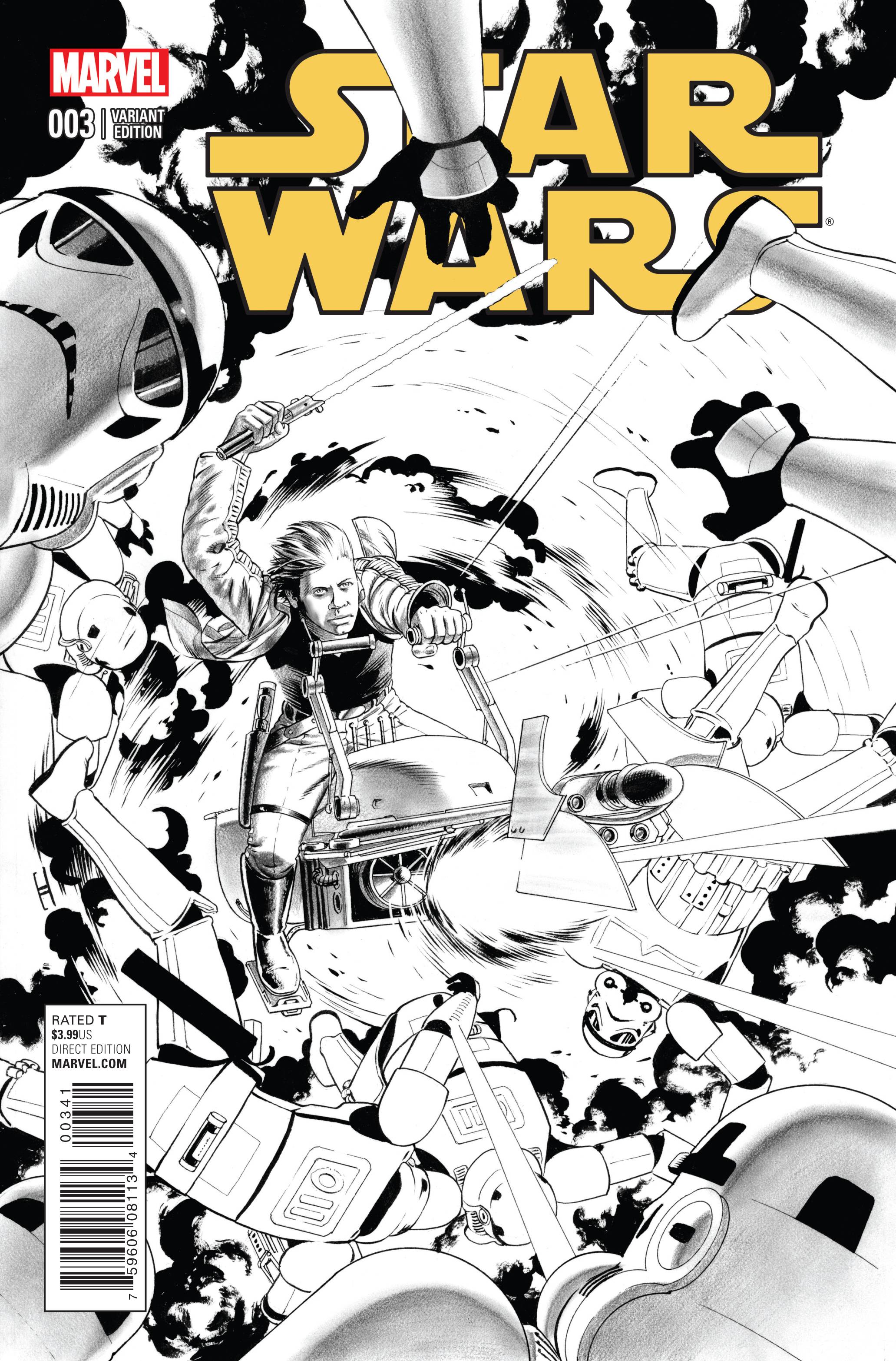 STAR WARS #3 1:100 CASSADAY SKETCH VARIANT