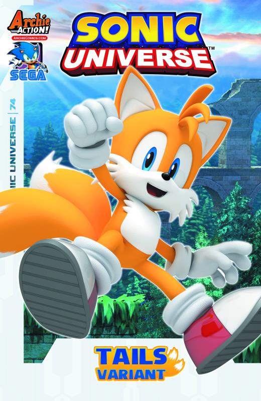 SONIC UNIVERSE #74 TAILS VARIANT CVR