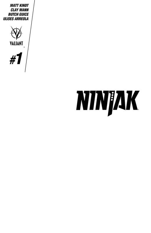 NINJAK #1 CVR E BLANK CVR