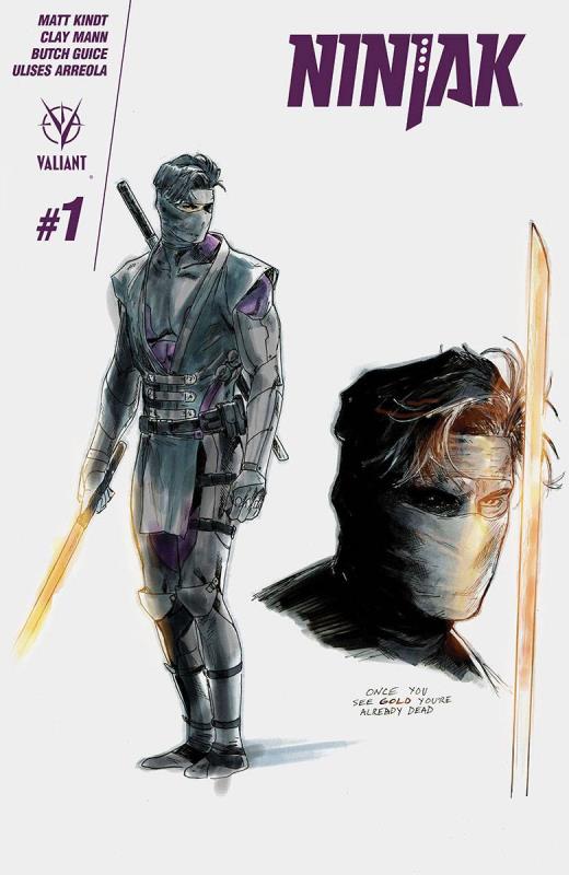 NINJAK #1 CVR G 1:20 CHARACTER DESIGN MANN VARIANT