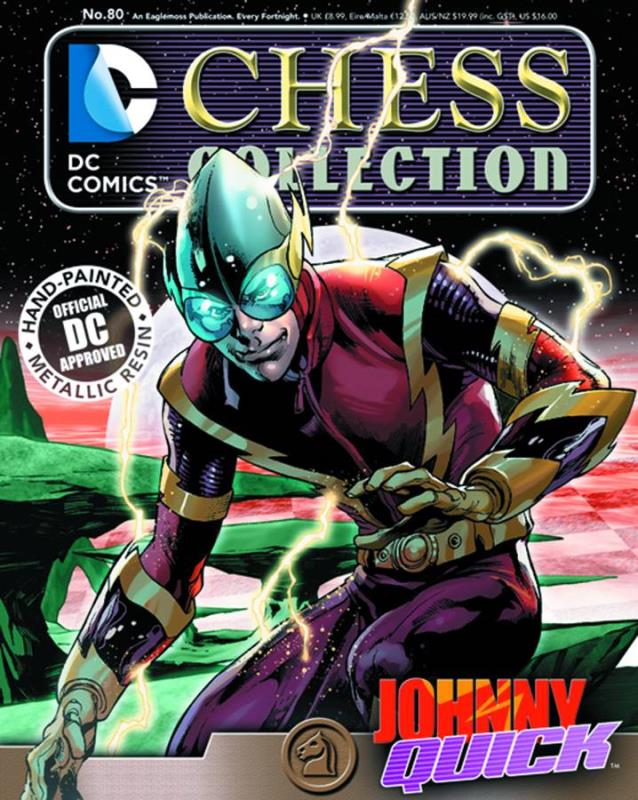 DC SUPERHERO CHESS FIG COLL MAG #80 JOHNNY QUICK WHITE KNIGHT