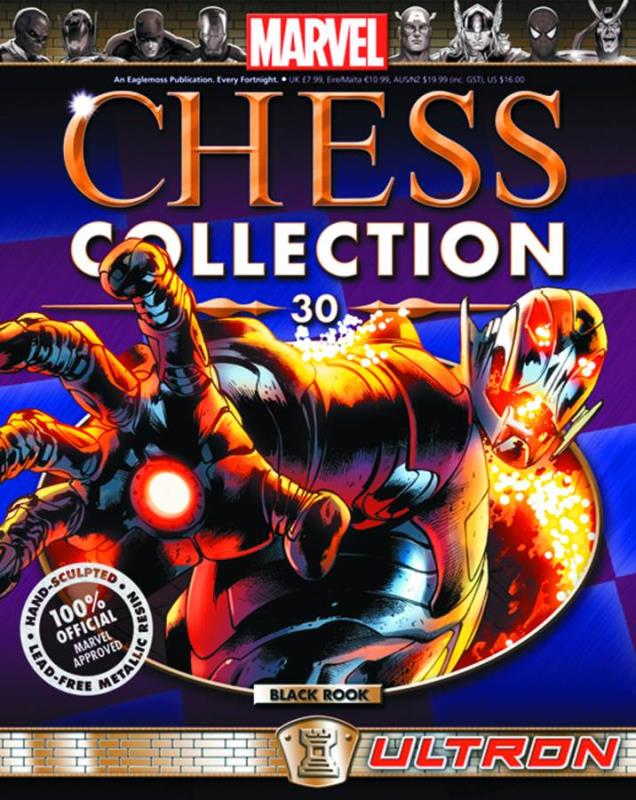 MARVEL CHESS FIG COLL MAG #30 ULTRON BLACK ROOK