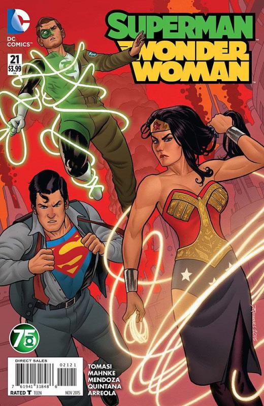 SUPERMAN WONDER WOMAN #21 GREEN LANTERN 75 VARIANT ED