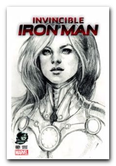 INVINCIBLE IRON MAN #1 PHANTOM B&W VARIANT