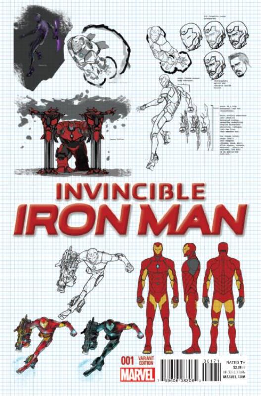 INVINCIBLE IRON MAN #1 1:25 DESIGN VARIANT