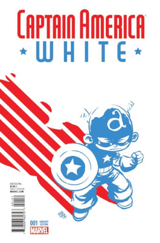 CAPTAIN AMERICA WHITE #1 YOUNG VARIANT