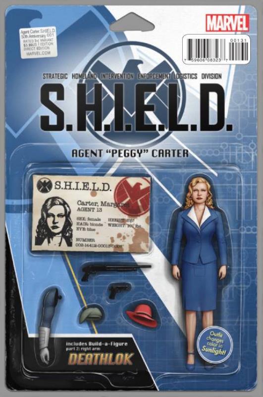 AGENT CARTER SHIELD 50TH ANNIV #1 ACTION FIGURE VARIANT