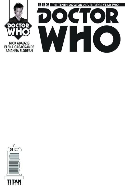 DOCTOR WHO 10TH YEAR TWO #1 BLANK SKETCH VARIANT