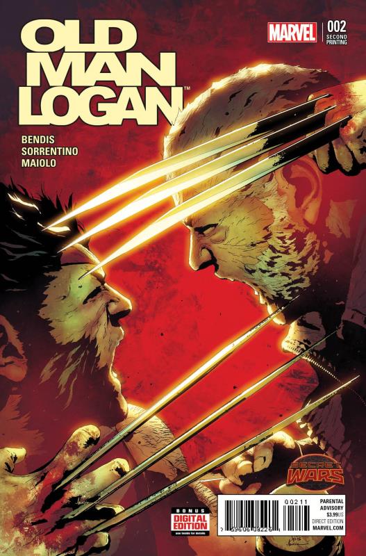 OLD MAN LOGAN #2 SORRENTINO 2ND PTG VARIANT SWA (PP#1195)