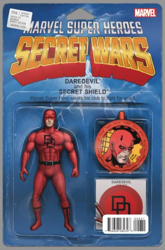 SECRET WARS #6 (OF 8) CHRISTOPHER ACTION FIGURE VARIANT