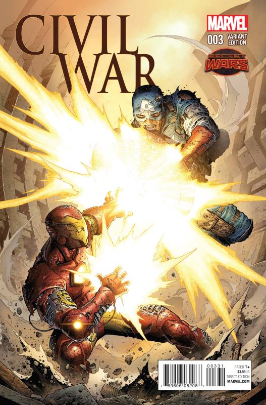 CIVIL WAR #3 1:25 VARIANT