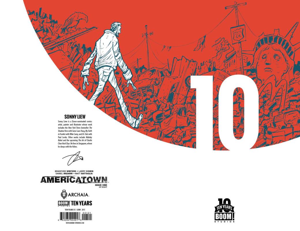 AMERICATOWN #1 10 YEAR 1:10 LIEW VARIANT