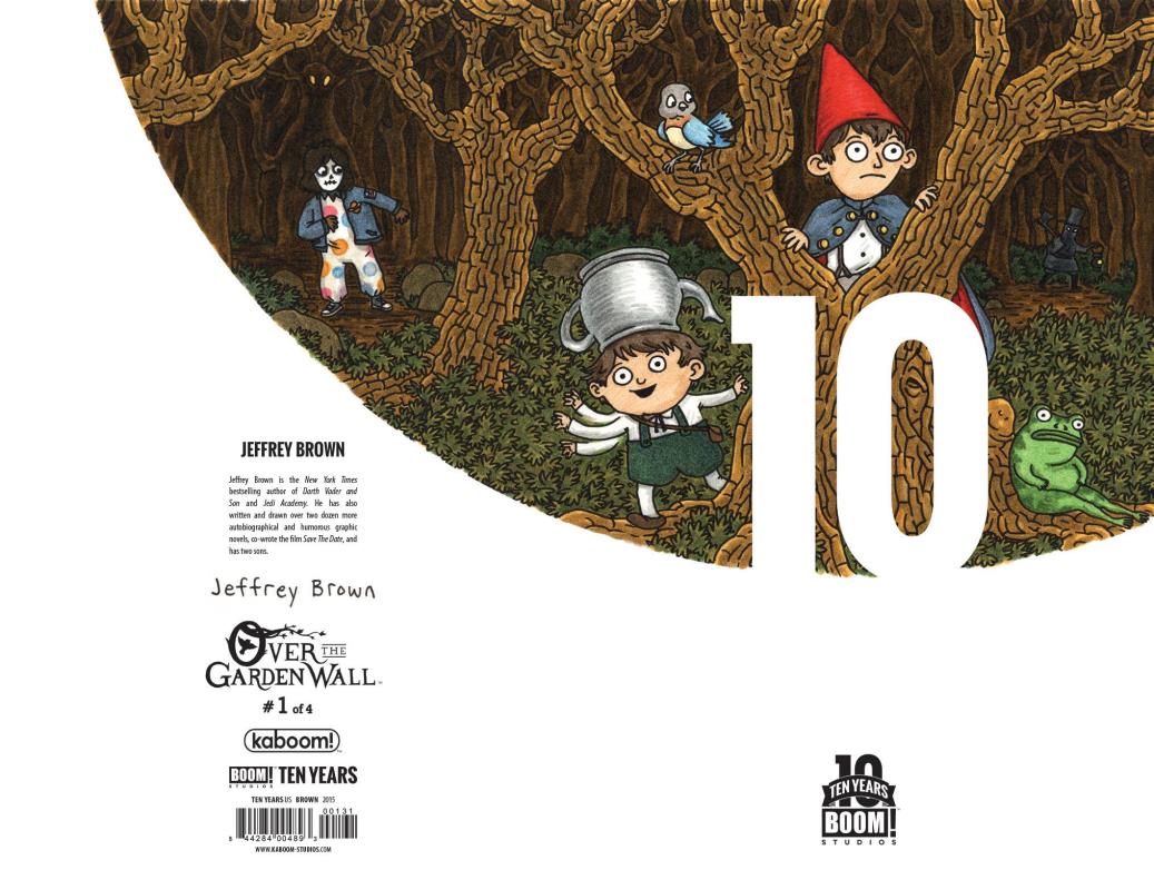 OVER THE GARDEN WALL #1 10 YEAR 1:10 BROWN VARIANT