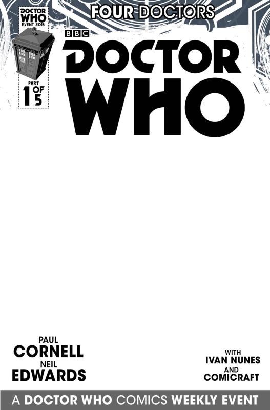 DOCTOR WHO 2015 FOUR DOCTORS #1 (OF 5) BLANK SKETCH CVR