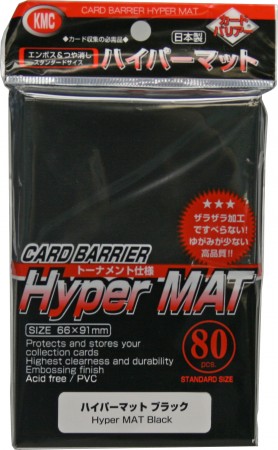 KMC HYPER MATTE SLEEVES (BLACK)