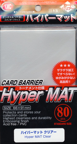 KMC HYPER MATTE SLEEVES (CLEAR)