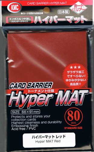 KMC HYPER MATTE SLEEVES (RED)