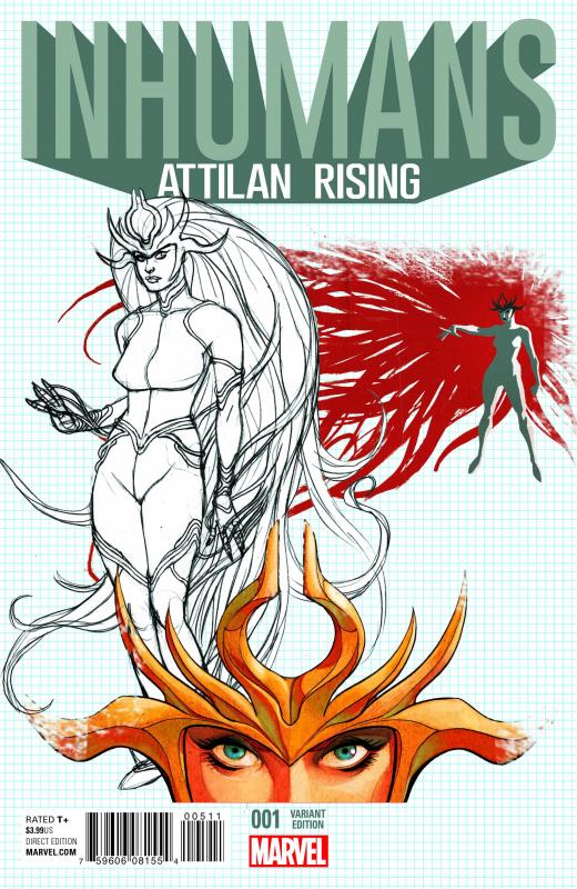 INHUMANS ATTILAN RISING #1 1:25 JOHNSON DESIGN VARIANT