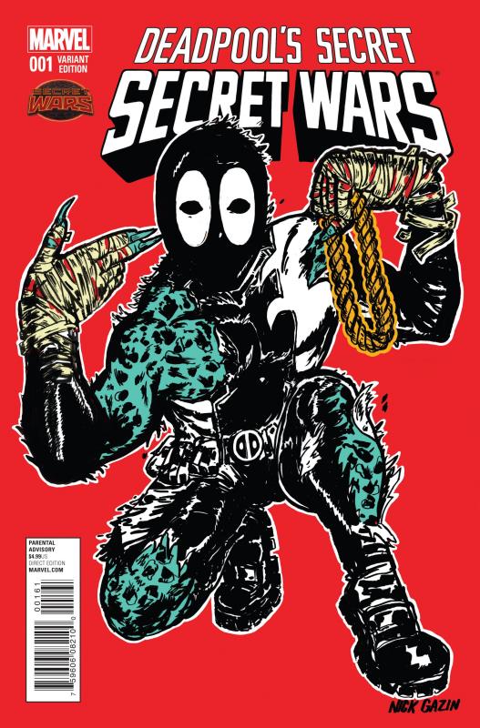 DEADPOOLS SECRET SECRET WARS #1 (OF 4) GAZIN ALBUM ARTIST VARIANT