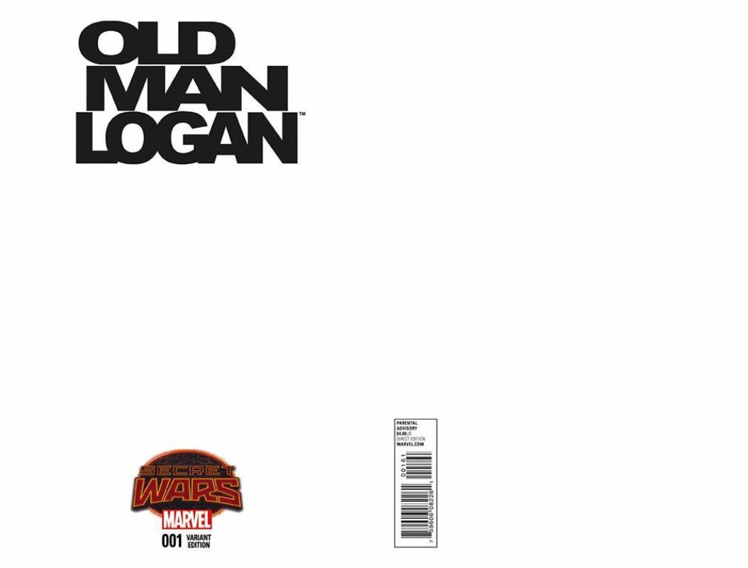 OLD MAN LOGAN #1 BLANK VARIANT