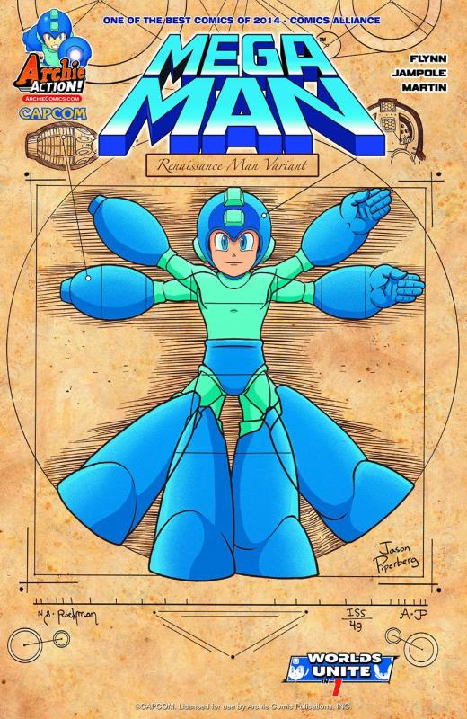 MEGA MAN #49 JASON PIPERBERG RENAISSANCE MAN VARIANT CVR