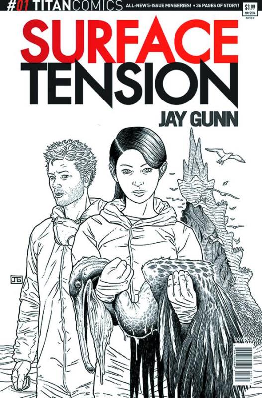 SURFACE TENSION #1 (OF 5) 1:10 GUNN B/W VARIANT